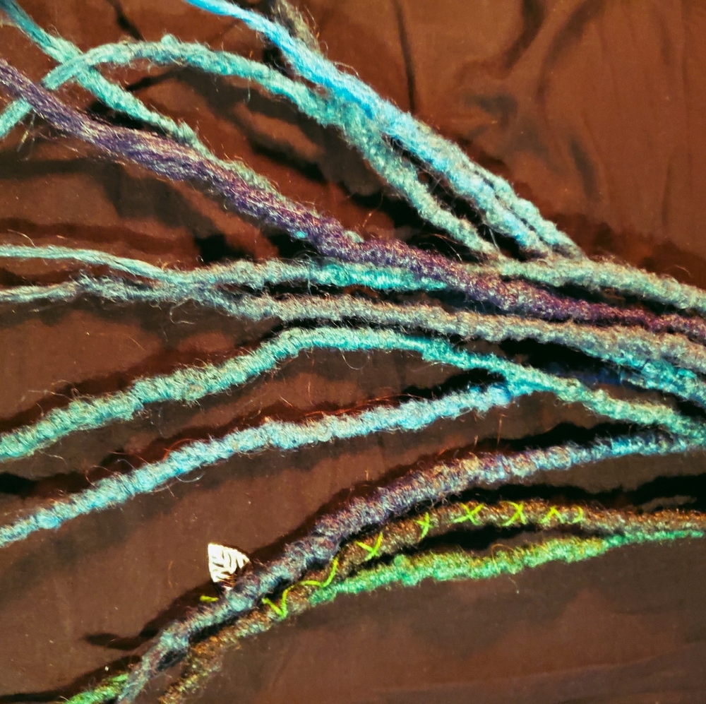 6 Double End Handmade Dreadlocks "earth witch"